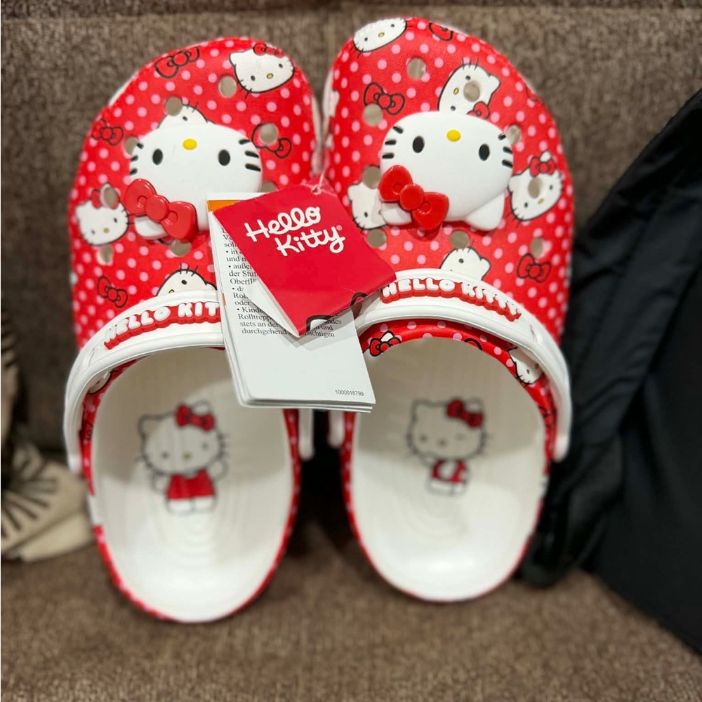 Hello Kitty Red and White Slippers